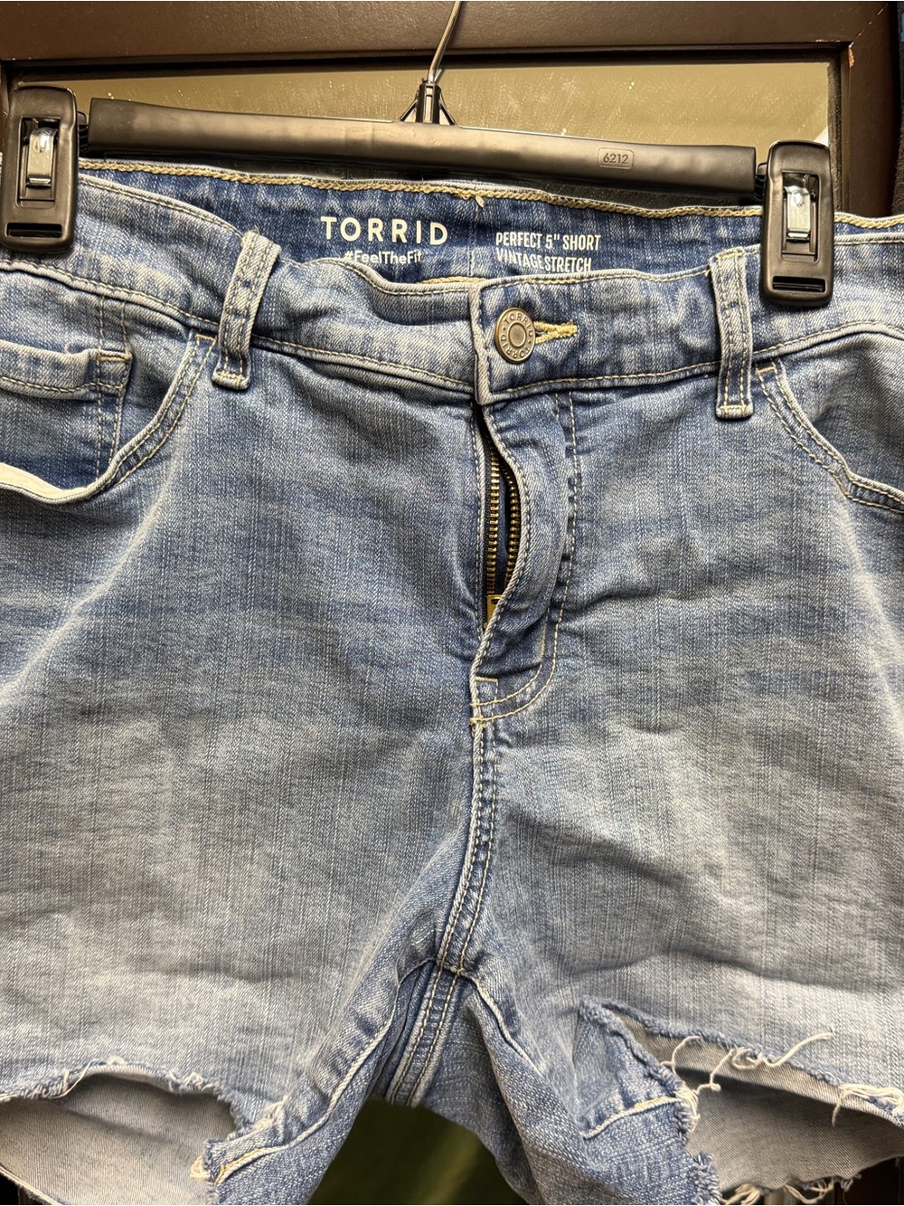TORRID Blue Vintage Stretch Denim Shorts